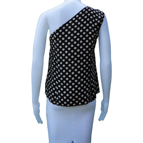 AUGUST SILK ONE SHOULDER COCKTAIL TOP - Picture 4 of 7